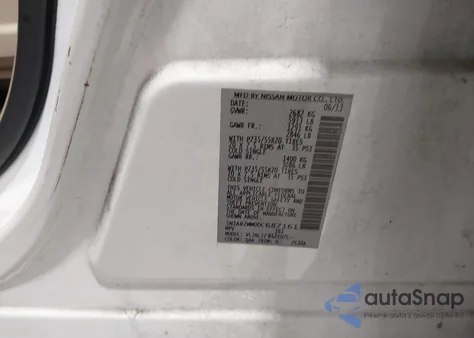 2013 Nissan Pathfinder Platinum z USA, uszkodzony, nr VIN 5N1AR2MM0DC687161